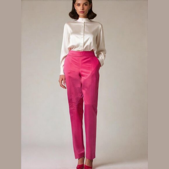 Ralph Lauren Black Label Pants Size 6 Pink Straight Dress Casual Chino - Picture 1 of 9